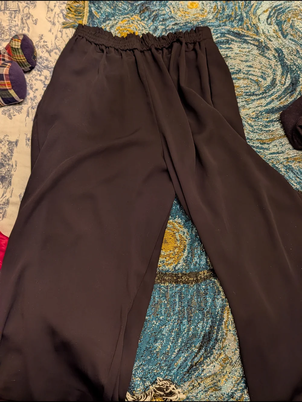 Zara Wide-Leg Black Pants - Picture 6 of 6